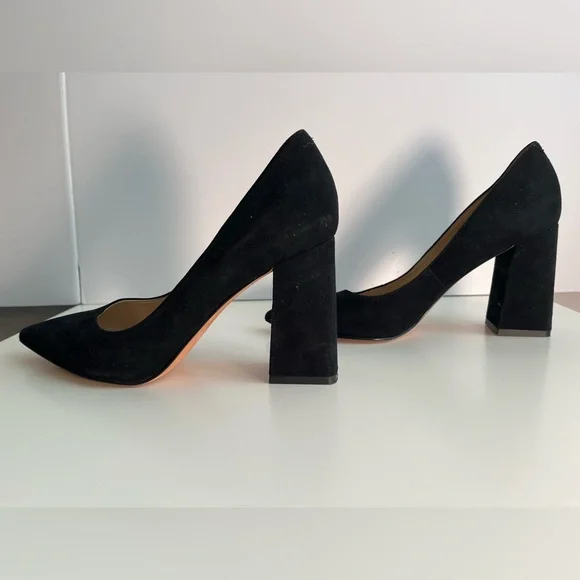 Marc Fisher LTD black suede Zala pumps sz 8.5 - Picture 4 of 5